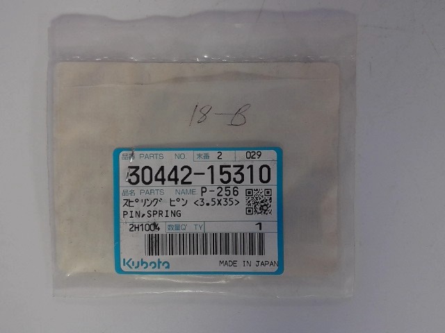 30442-15310 Spring Pin for KUBOTA
