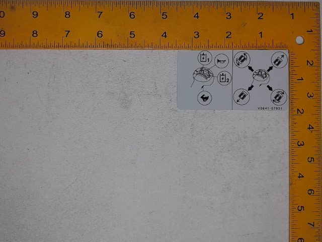 V0641-57930 Lable for KUBOTA