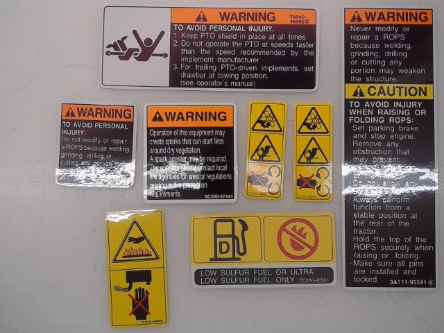 TC223-99502 Label Kit for KUBOTA