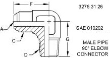 X149F-4-2 Elbow for JOHN DEERE
