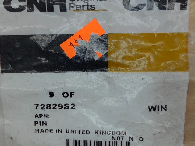72829S2 Pin for CASE NEW HOLLAND