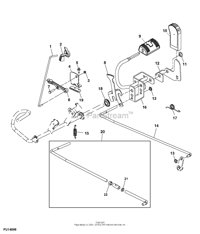 GX20364 Bracket for JOHN DEERE