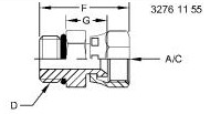 X4F65OX-S Fitting for JOHN DEERE
