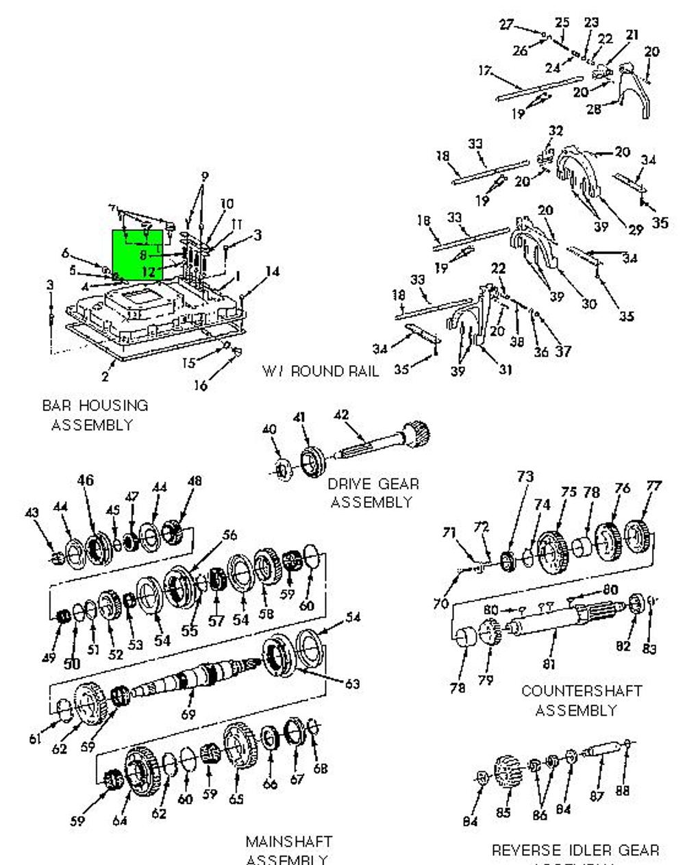41031V Spring for INTERNATIONAL TRUCK