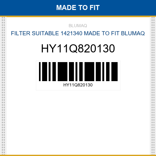 HY11Q820130 Filter suitable 1421340 Made to fit for HYUNDAI