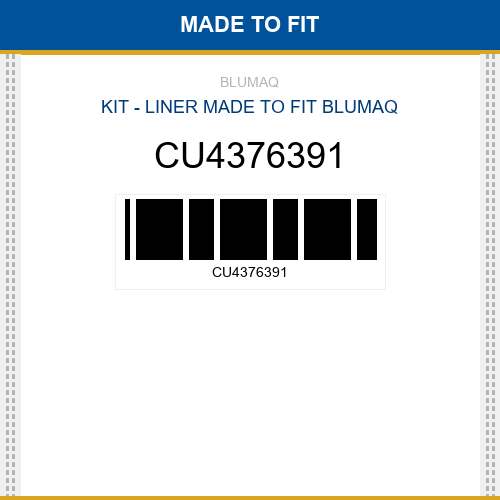 CU4376391 Kit - liner Made to fit for CUMMINS