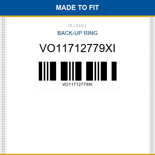VO11712779XI Back-up ring Made to fit for VOLVO