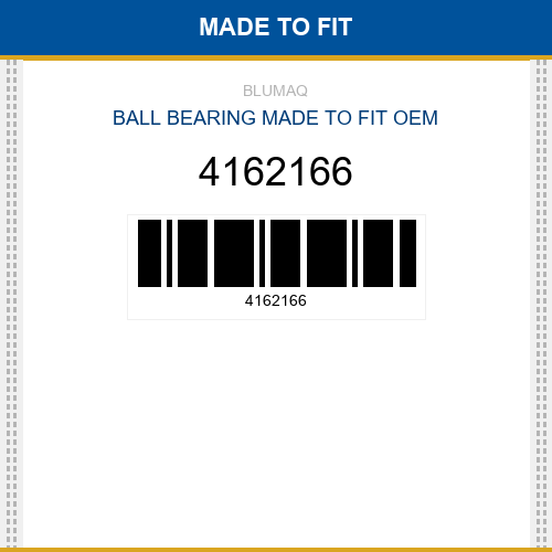 4162166 Ball bearing Made to fit for CATERPILLAR