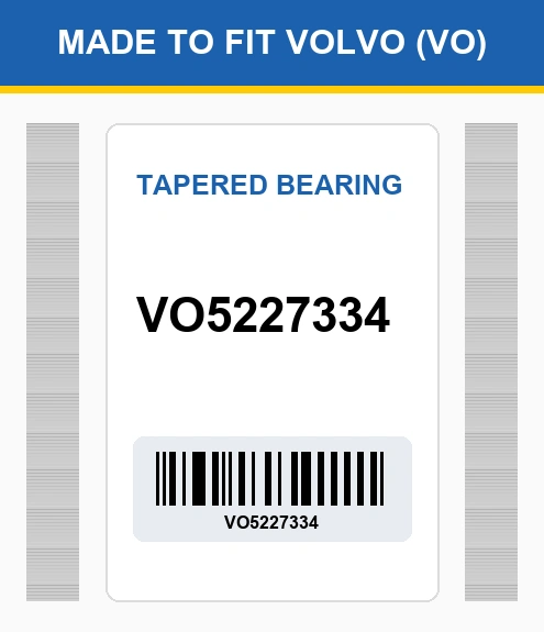 VO5227334 Tapered bearing Made to fit for VOLVO
