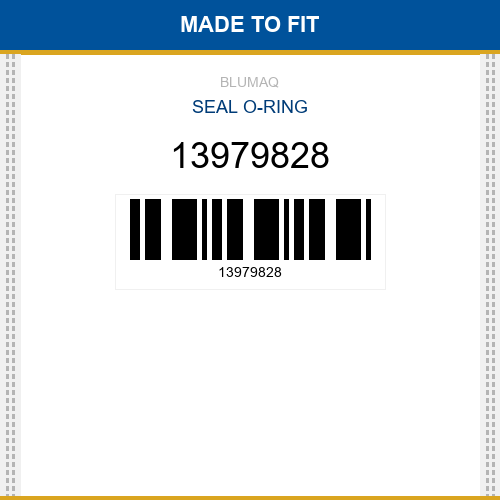 13979828 Seal o-ring Made to fit for VOLVO