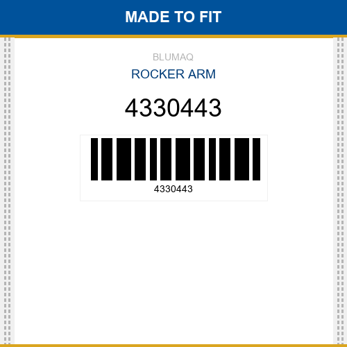 4330443 Rocker arm Made to fit