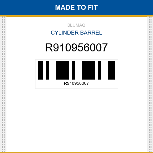 R910956007 Cylinder barrel Made to fit for VARIOS