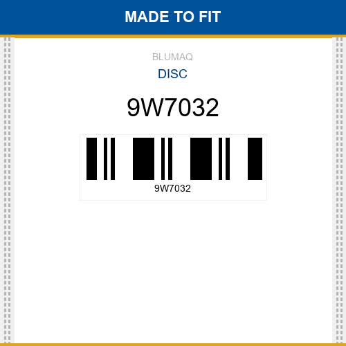 9W7032 Disc Made to fit for CATERPILLAR