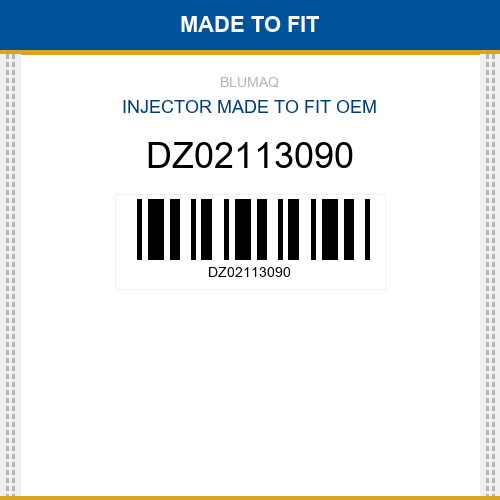 DZ02113090 Injector Made to fit for DEUTZ