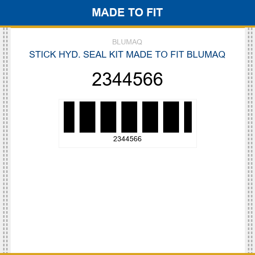 2344566 Stick hyd. seal kit Made to fit for CATERPILLAR