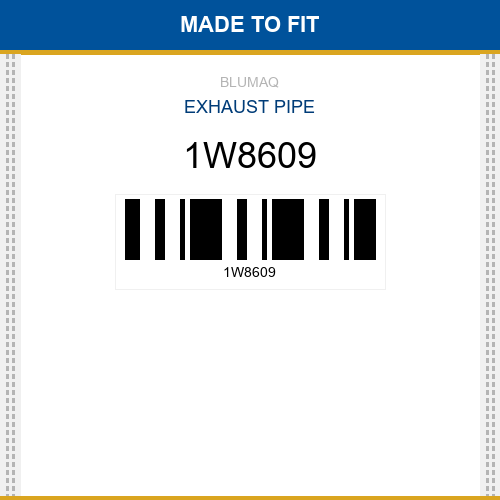 1W8609 Exhaust pipe Made to fit for CATERPILLAR