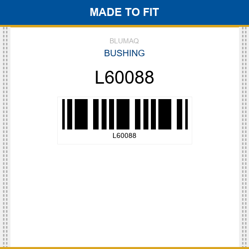 L60088 Bushing Made to fit for JOHN DEERE