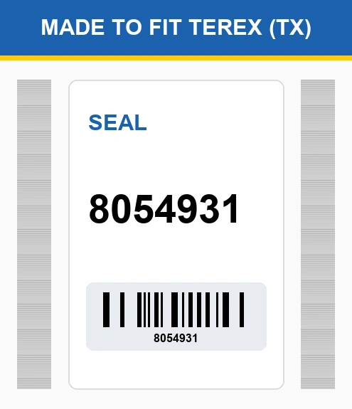 8054931 Seal Made to fit for TEREX