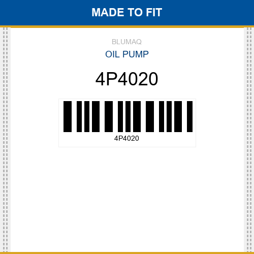 4P4020 Oil pump Made to fit for CATERPILLAR