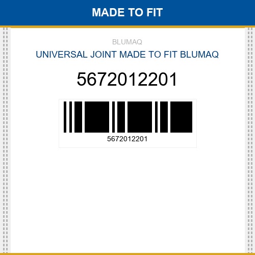 5672012201 Universal joint Made to fit for KOMATSU