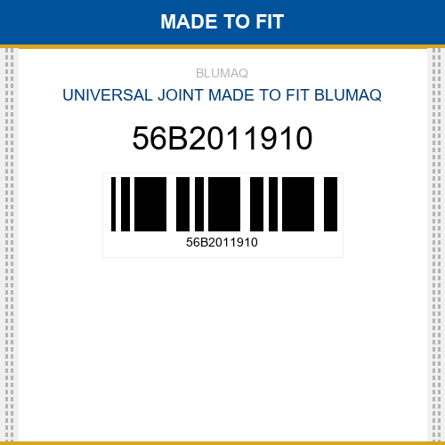 56B2011910 Universal joint Made to fit for KOMATSU