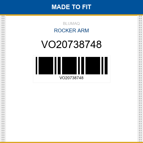 VO20738748 Rocker arm Made to fit for VOLVO