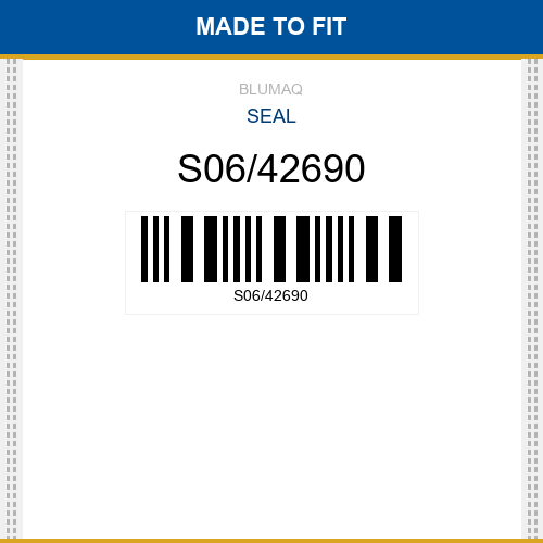 S06/42690 Seal Made to fit for VARIOS