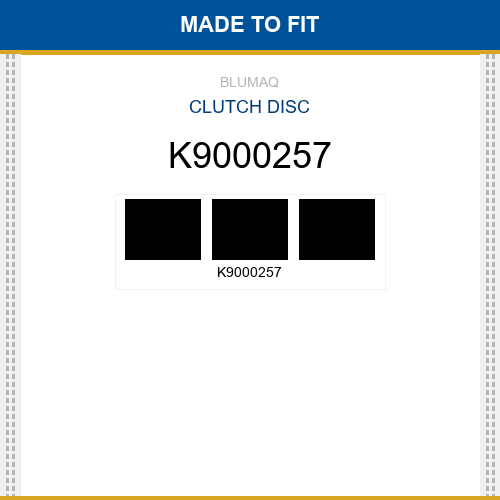 K9000257 Clutch disc Made to fit for Daewoo - Doosan