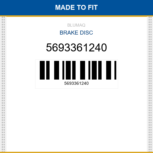 5693361240 Brake disc Made to fit for KOMATSU