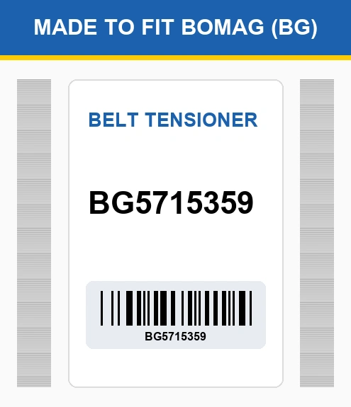 BG5715359 Belt tensioner Made to fit for BOMAG
