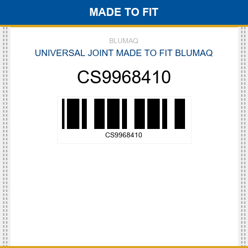 CS9968410 Universal joint Made to fit for CASE