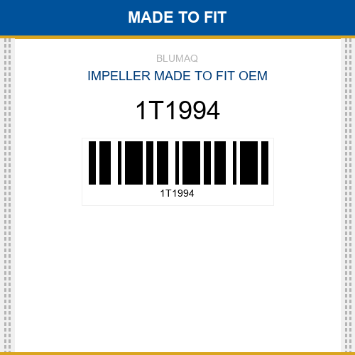 1T1994 Impeller Made to fit