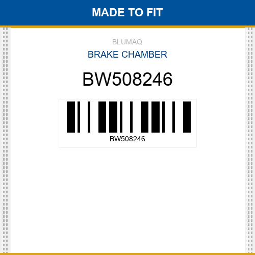 BW508246 Brake chamber Made to fit for KOMATSU