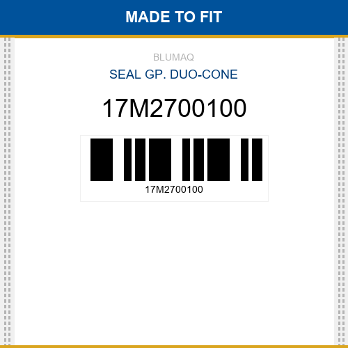 17M2700100 Seal gp. duo-cone Made to fit for KOMATSU