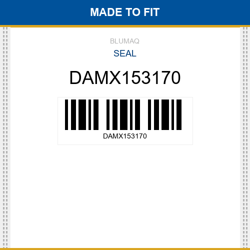DAMX153170 Seal Made to fit for Daewoo - Doosan