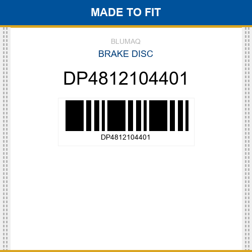 DP4812104401 Brake disc Made to fit for DYNAPAC