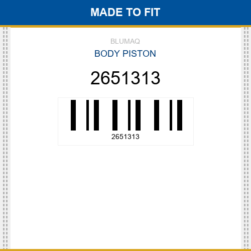 2651313 Body piston Made to fit for CATERPILLAR
