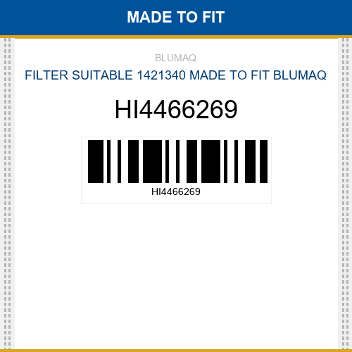 HI4466269 Filter suitable 1421340 Made to fit for HITACHI