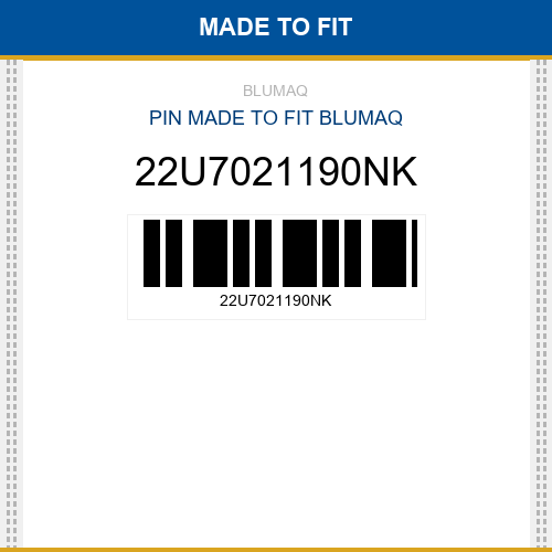 22U7021190NK Pin Made to fit for KOMATSU