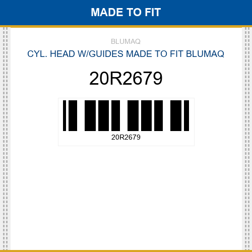 20R2679 Cyl. head w/guides Made to fit for CATERPILLAR
