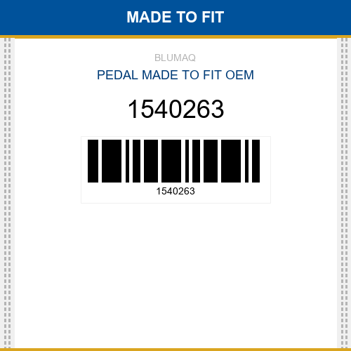 1540263 Pedal Made to fit