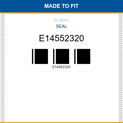 E14552320 Seal Made to fit for VOLVO