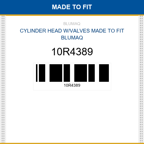 10R4389 Cylinder head w/valves Made to fit for CATERPILLAR