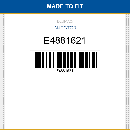 E4881621 Injector Made to fit for VOLVO