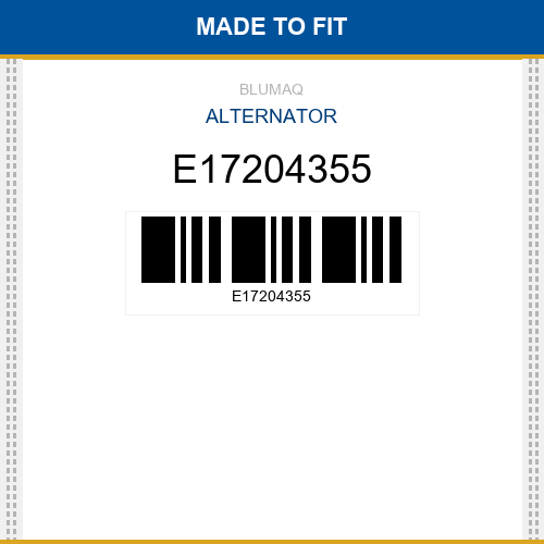 E17204355 Alternator Made to fit for VOLVO