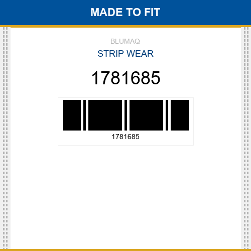 1781685 Strip wear Made to fit
