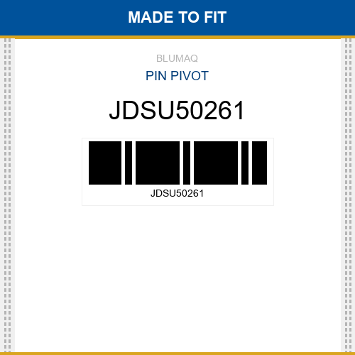 JDSU50261 Pin pivot Made to fit for JOHN DEERE