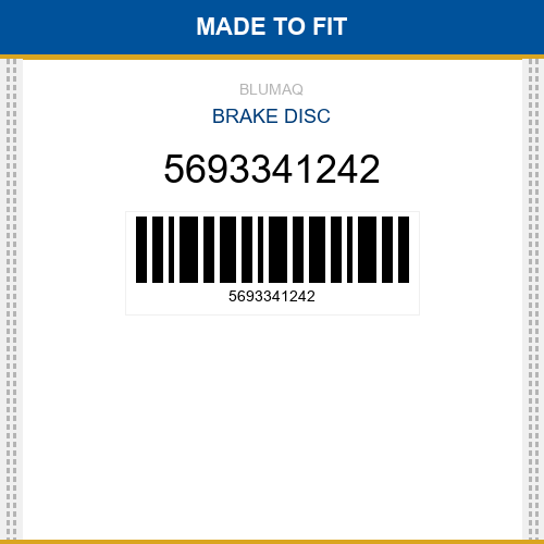 5693341242 Brake disc Made to fit for KOMATSU