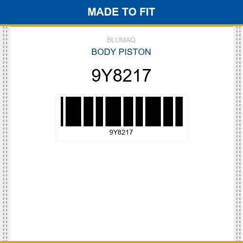 9Y8217 Body piston Made to fit for CATERPILLAR