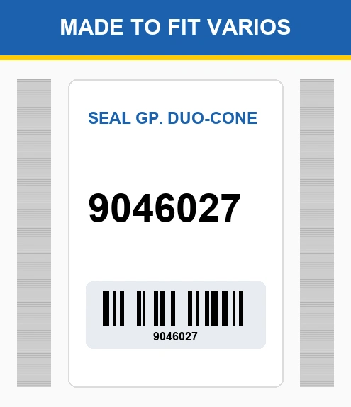 9046027 Seal gp. duo-cone Made to fit for VARIOS